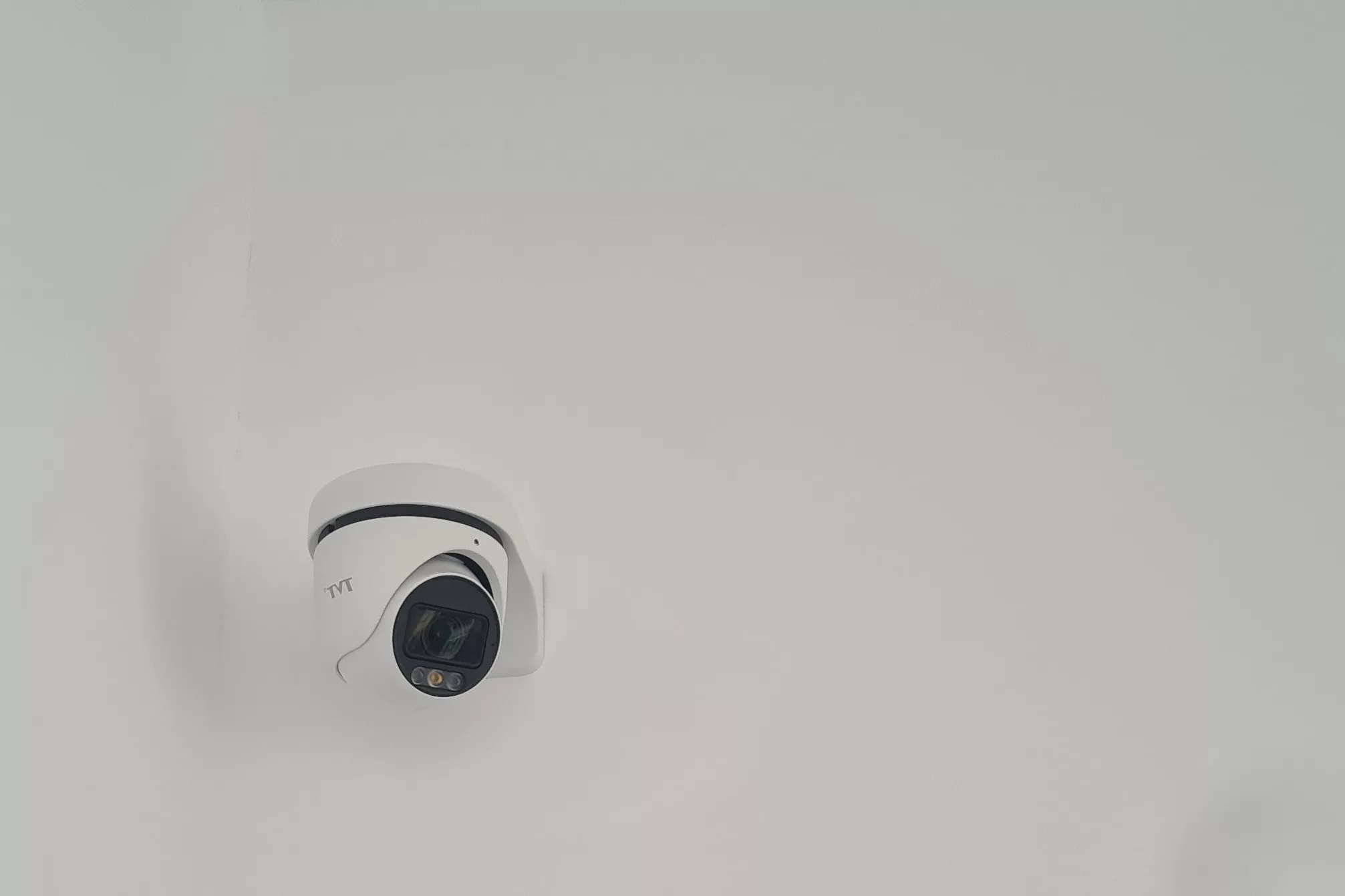 Professional CCTV camera installation on a villa in Costa Blanca